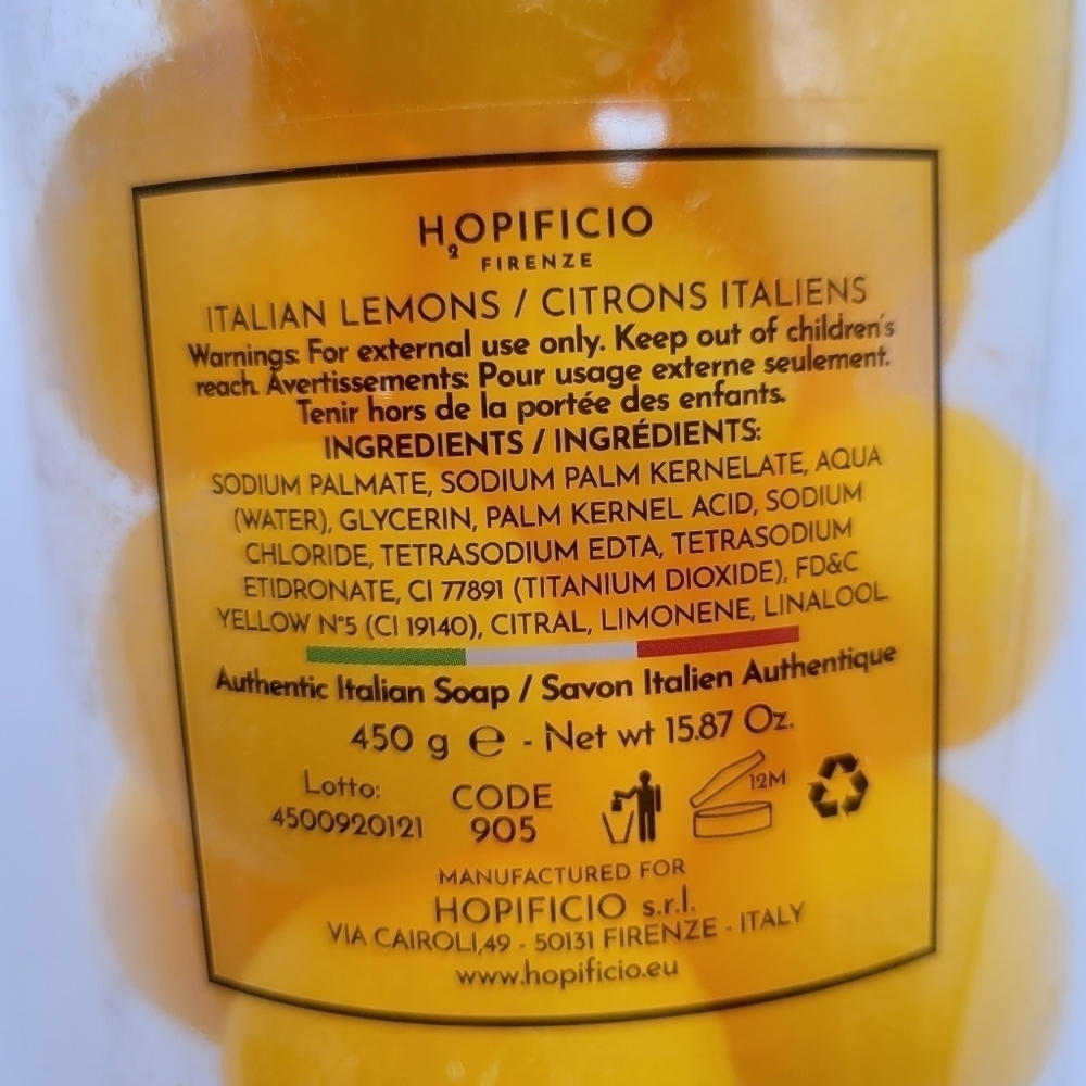 HOPIFICIO Firenze Italian Lemon Shaped Soaps - Picture 3 of 4